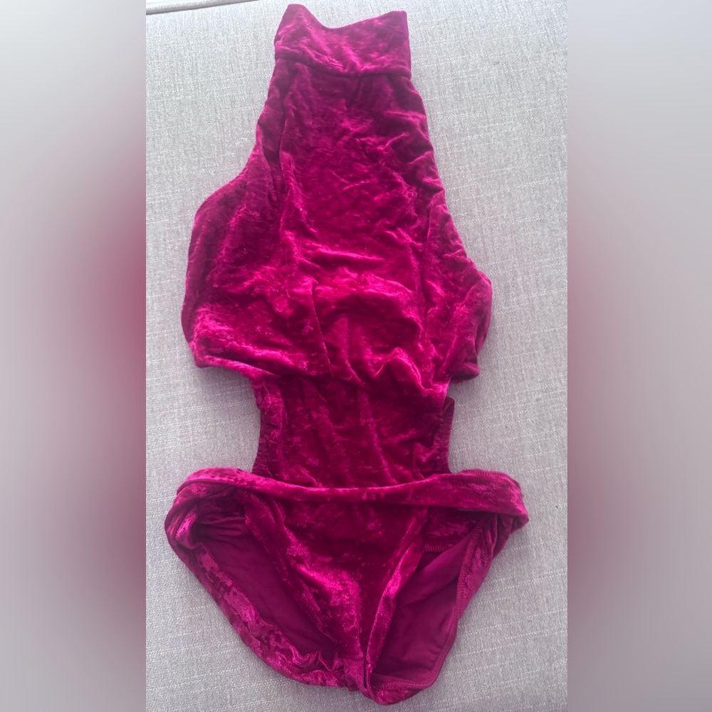 Velvet Halter Bodysuit